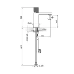 Baterija za lavabo - hladna voda  254101BG - Slika 2
