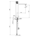 Baterija za lavabo L - hladna voda  254109BG - Slika 2