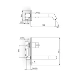 Uzidna baterija za lavabo  331401 - Slika 2