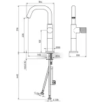 Baterija za lavabo L 430209B - Slika 2