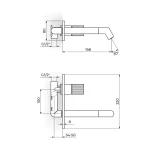 Uzidna baterija za lavabo  431401 - Slika 2