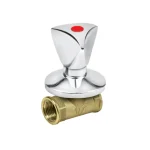 Uzidni ventil sa metalnom "Klasik" ručicom 1/2" - Crvena A15012C