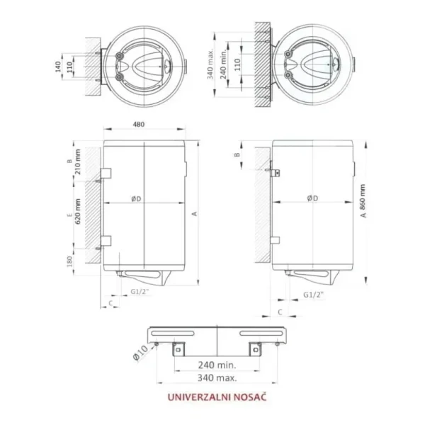 Bojler Talas XX100V - Slika 2
