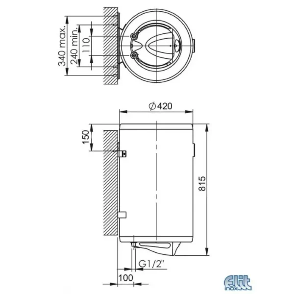 Talas D - M60 KL vertikalni bojler sa elektronskim termostatom - Slika 3