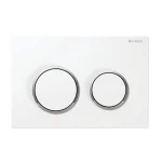 Omega 20 Tipka Geberit – bela/sjajna hrom/bela – 115.085.KJ.1